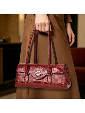New Luxury Crocodile Embossed  Handbag